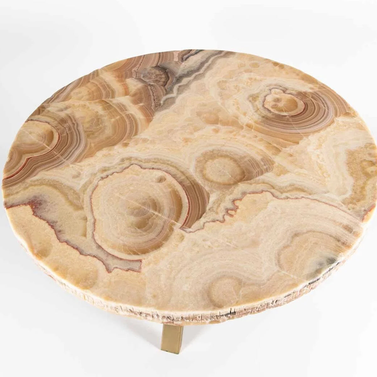 Orange Polished Onyx Table Top