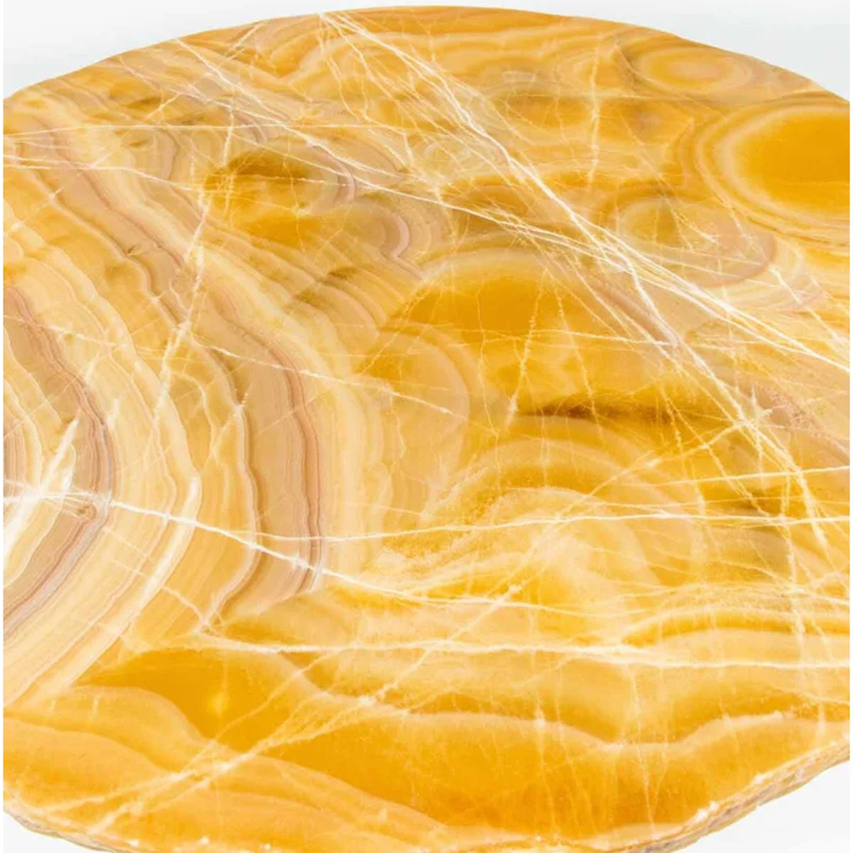 Orange Polished Onyx Table Top