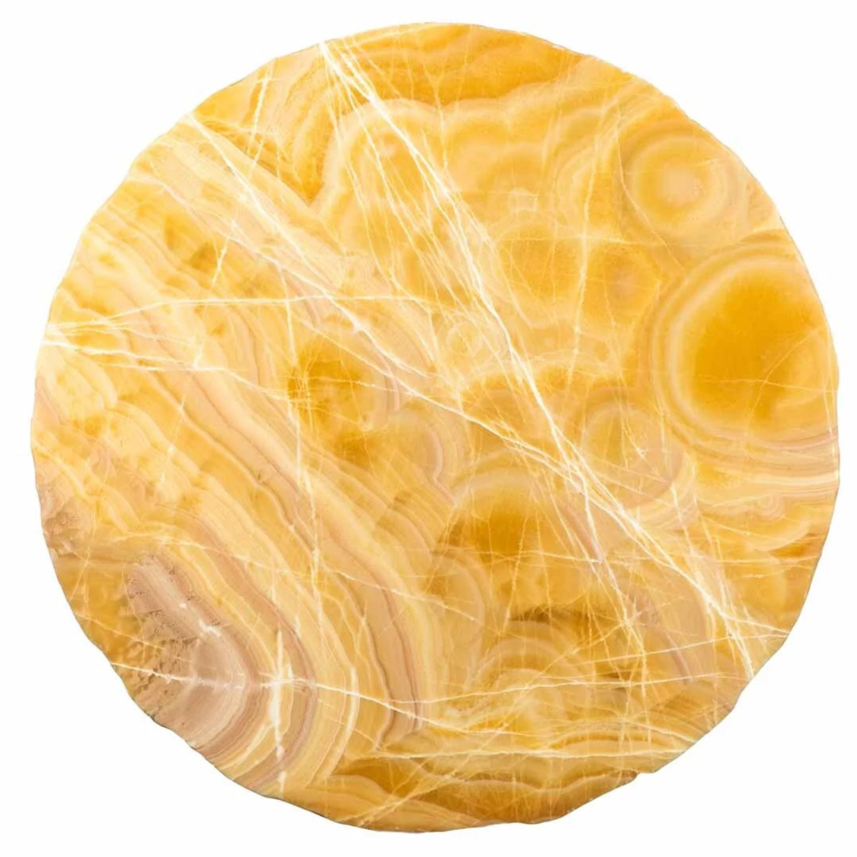 Orange Polished Onyx Table Top