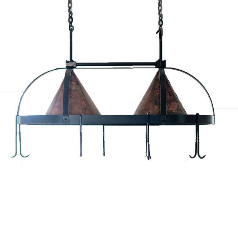 NEW Innova COPPER Gourmet Oval Hanging Pot Rack 32x17
