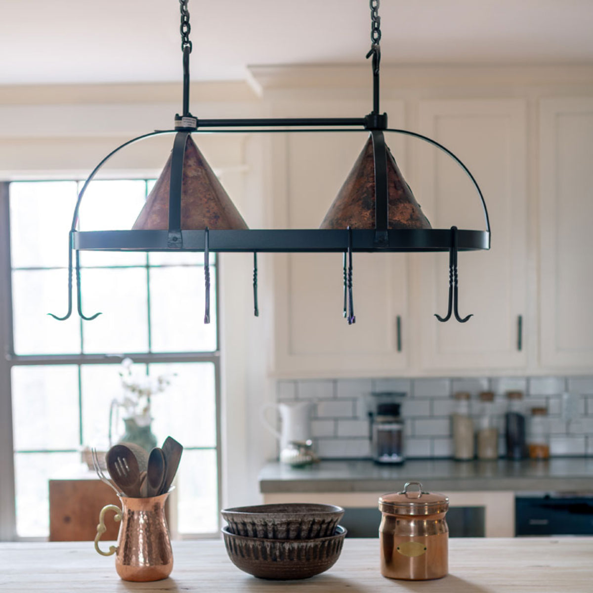 Kitchen Pot Racks | Hanging & Wall Mounted Pot Racks - Iron Accents
