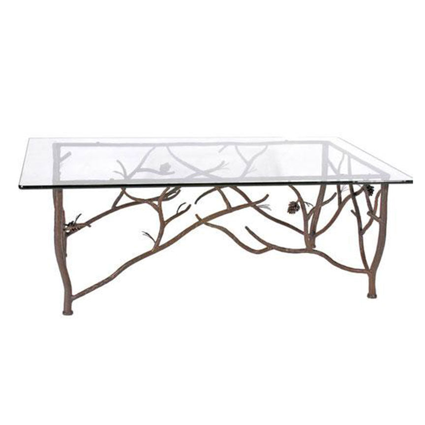 Pine Cocktail Table-Iron Accents