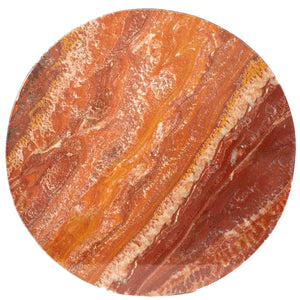 Red Polished Onyx Table Top