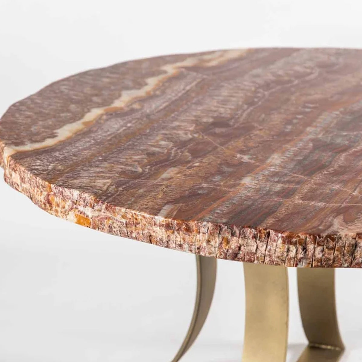 Red Polished Onyx Table Top