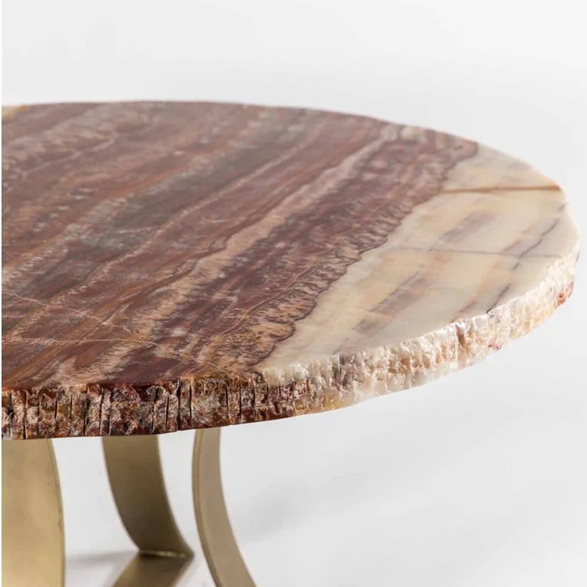 Red Polished Onyx Table Top