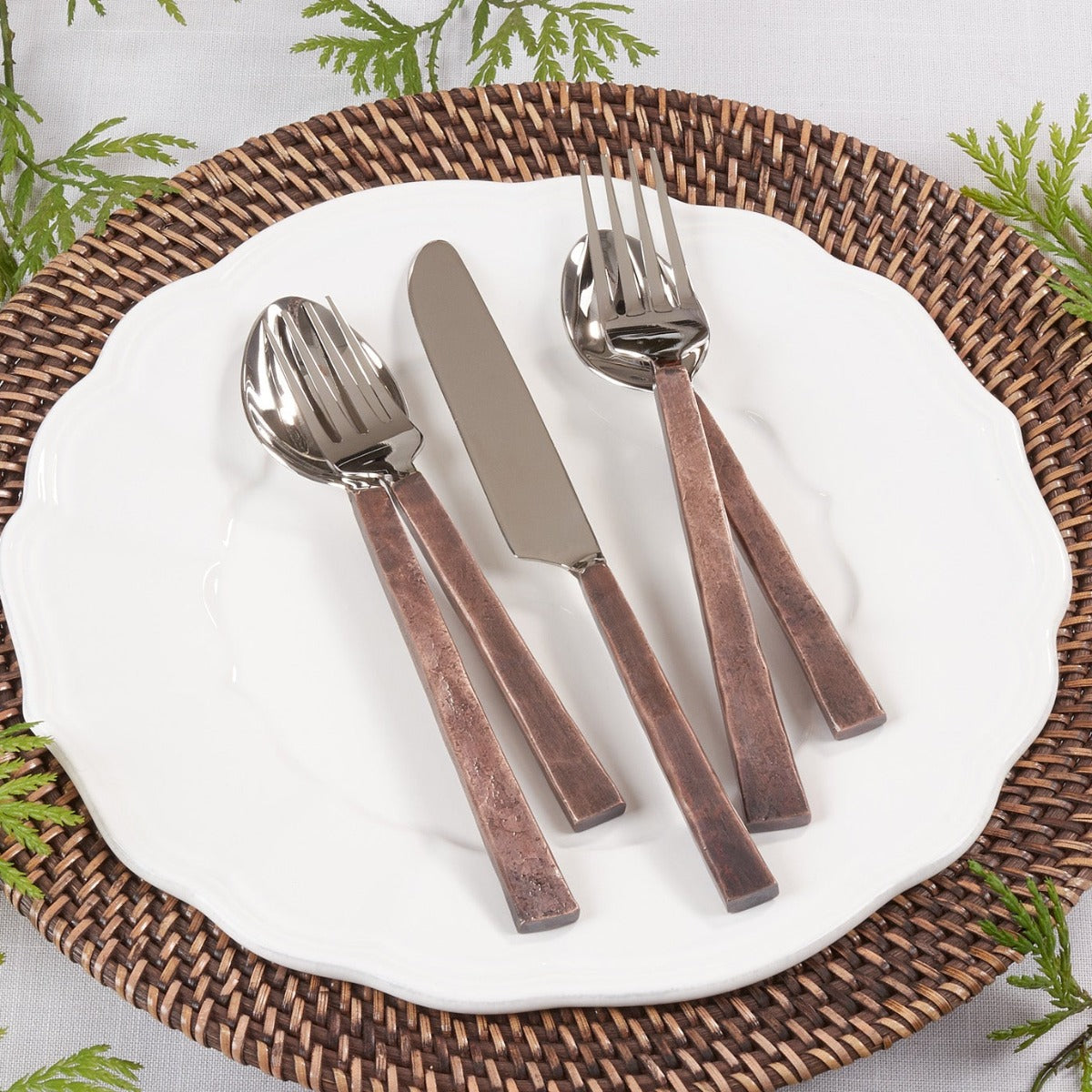 Hammered Copper Flatware
