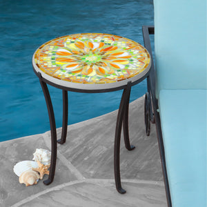Umbria Mosaic Chaise Table