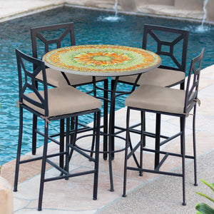 Umbria Mosaic High Dining Table
