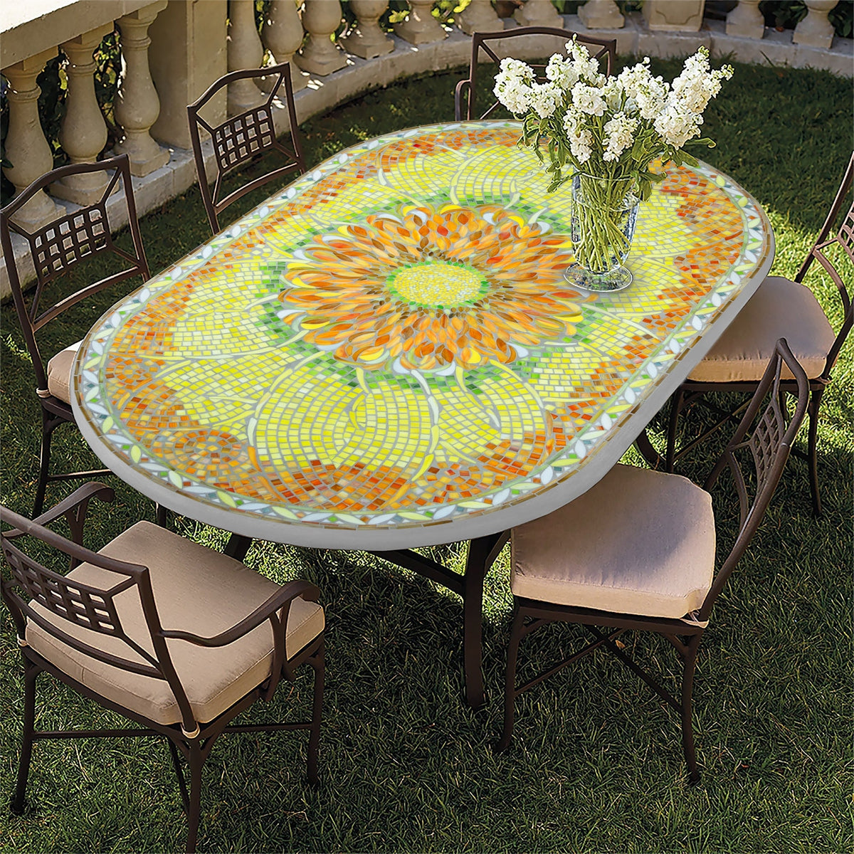 Umbria Mosaic Oval Bistro