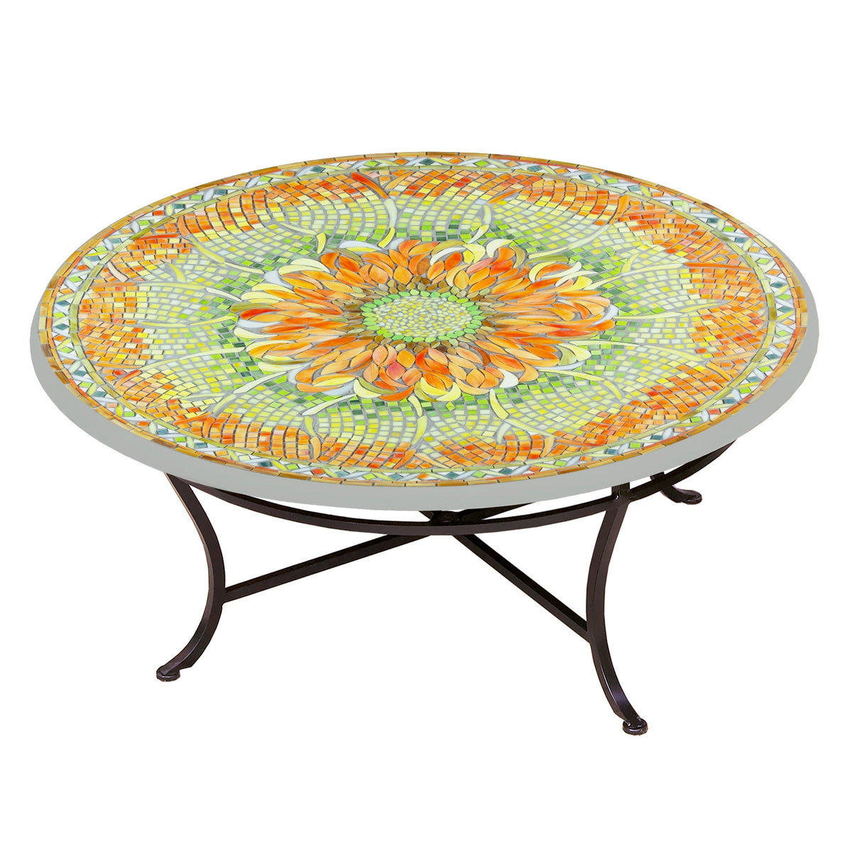 Umbria Mosaic Coffee Table - Round