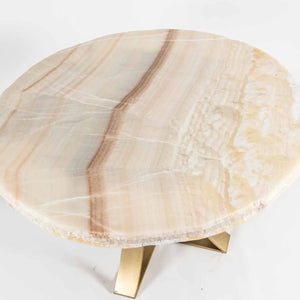 White Polished Onyx Table Top
