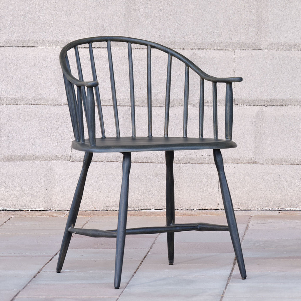 Windsor Low Back Patio Chair - Iron Accents