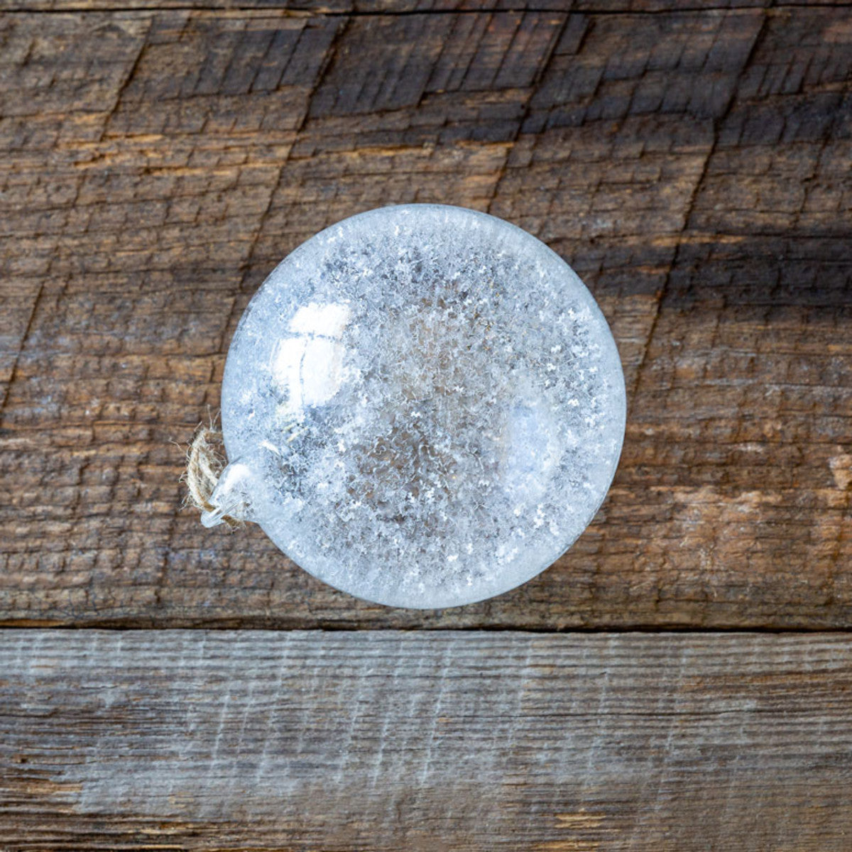 Frosted Glass Ornament - Medium