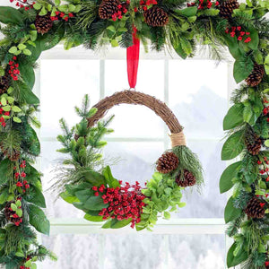 Winter Berry Wreath - 24in