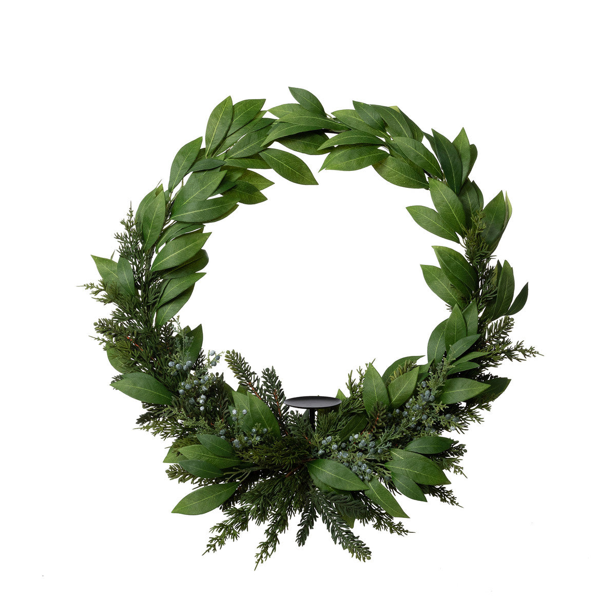 Wreath with Candle Plate