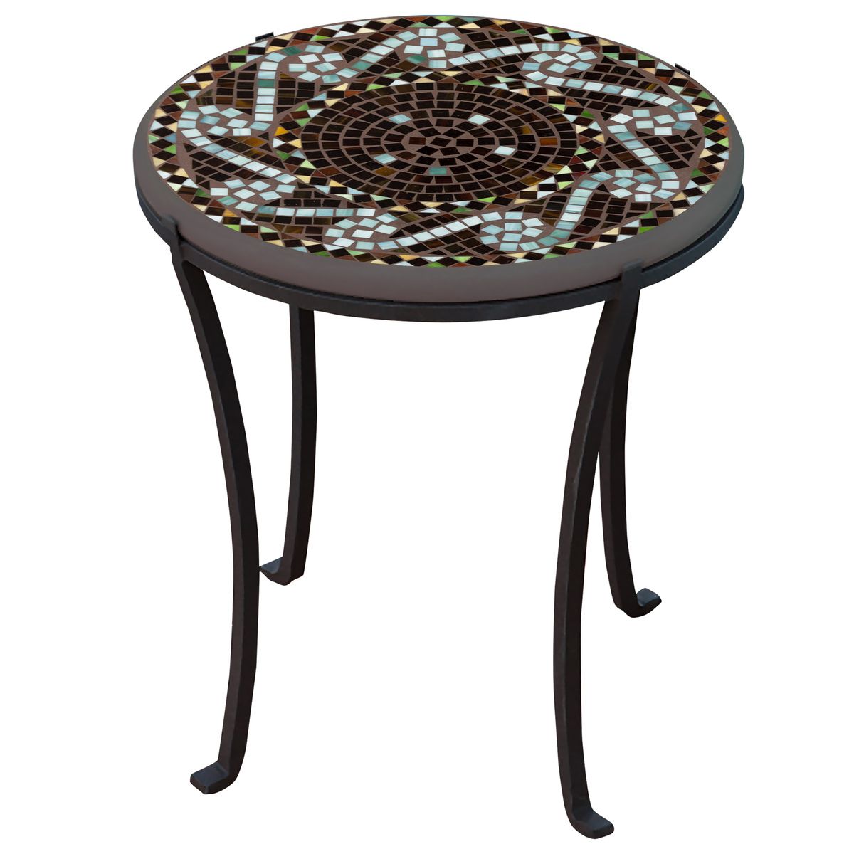 Oasis Mosaic Chaise Table-Iron Accents