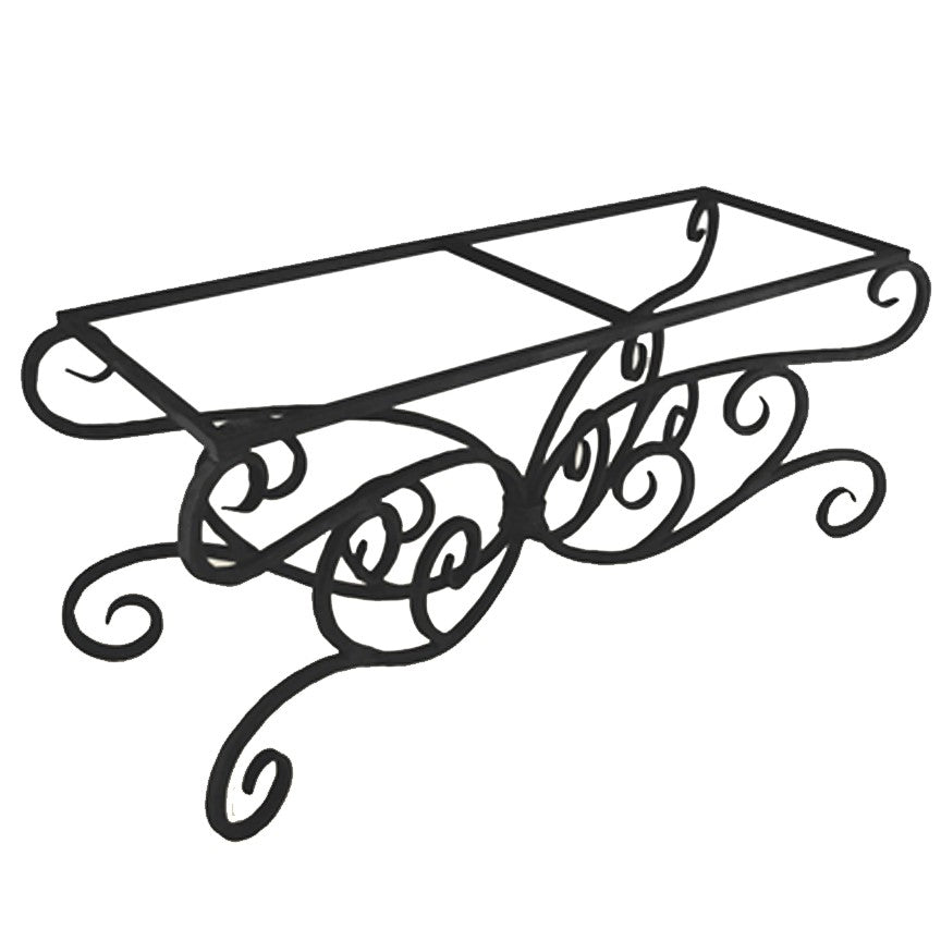 Alexander Dining Table / Base -84x42-Iron Accents
