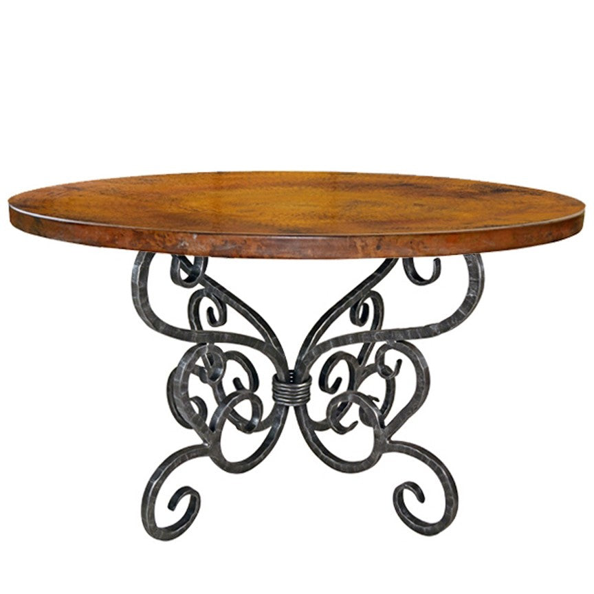 Alexander Dining Table / Base -60"-Iron Accents