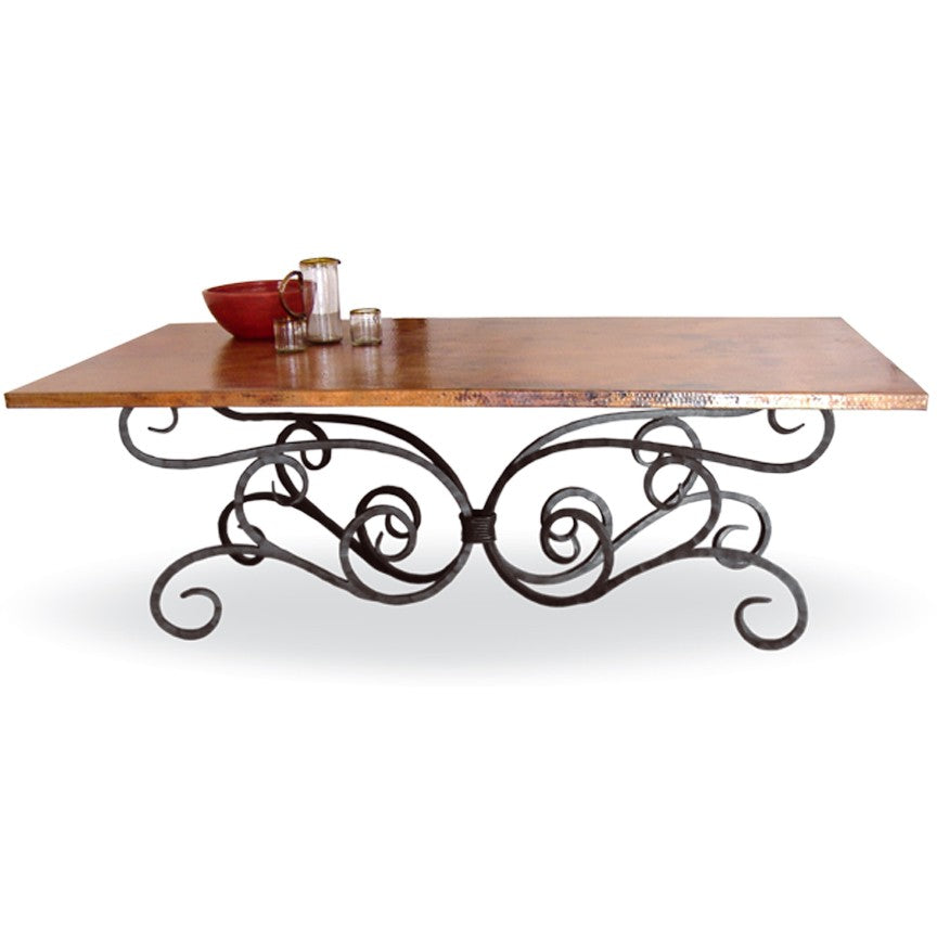 Alexander Dining Table / Base -84x42-Iron Accents