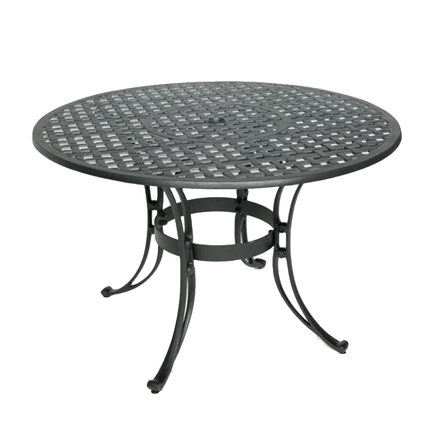 38" Aluminum Bistro Table-Iron Accents