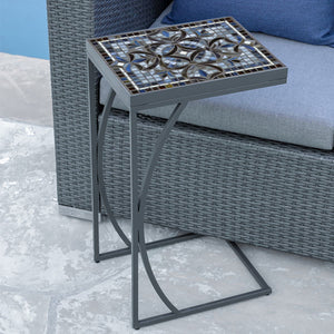 Roma Mosaic C-Table-Iron Accents