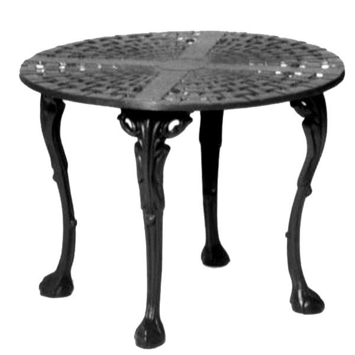 Basketweave Cocktail Table-Iron Accents
