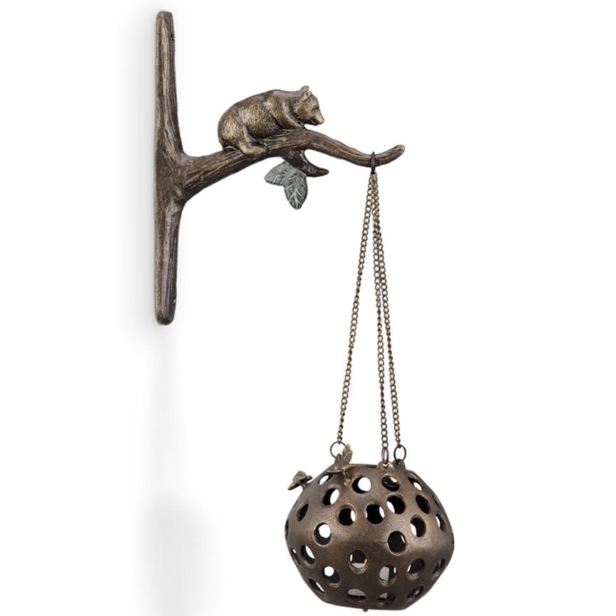 Bear and Honeycomb Lantern-Iron Accents