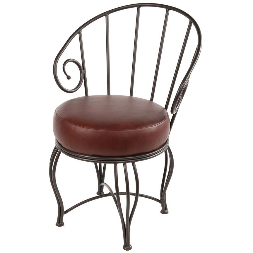 Bella Wrought Iron Chair-Furniture | Iron Accents