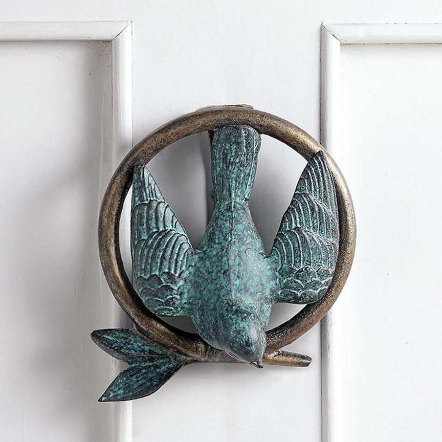 Bird and Branch Doorknocker-Garden | Iron Accents