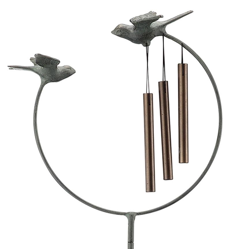 Bird Pair Wind Chime-Garden | Iron Accents