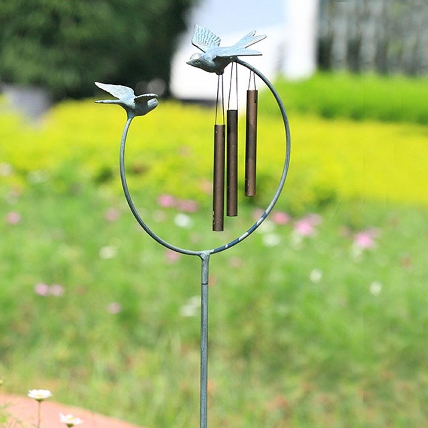 Bird Pair Wind Chime-Garden | Iron Accents