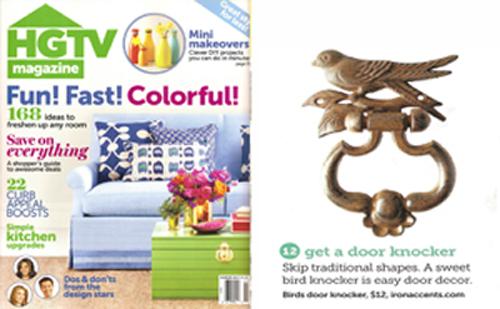 Birds Door Knocker-Garden | Iron Accents