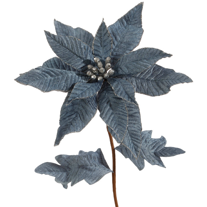 Blue Poinsettia-Iron Accents