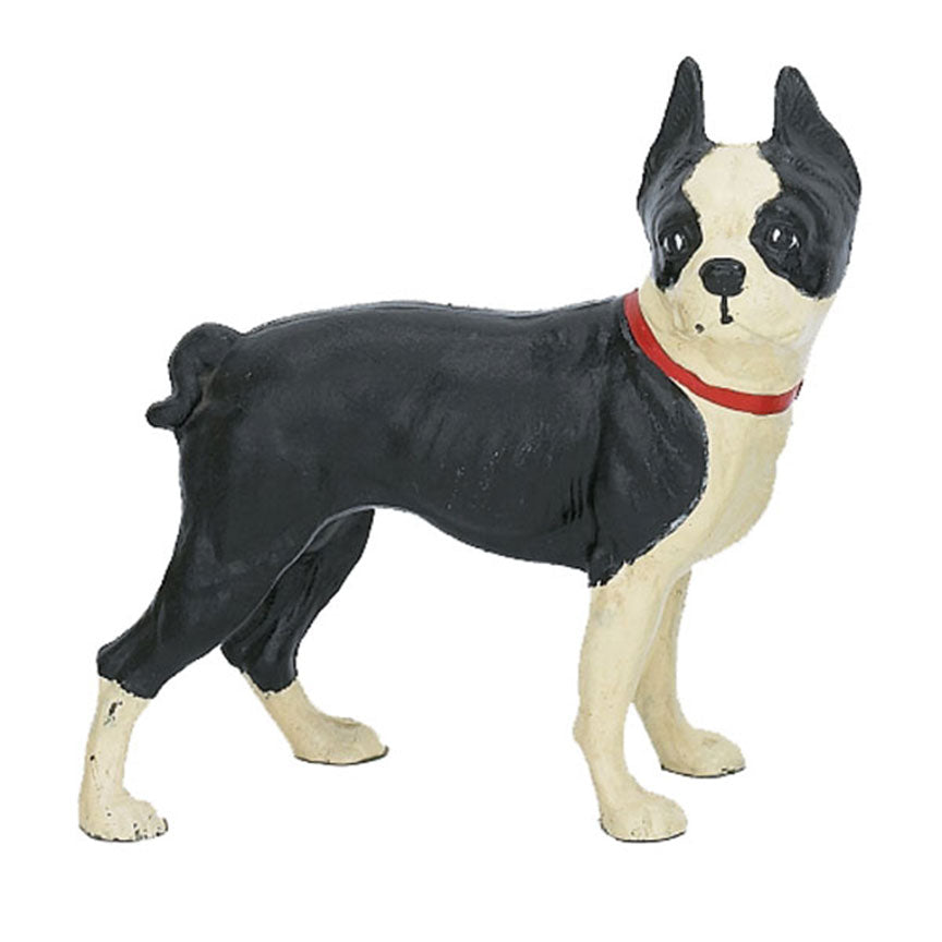 Boston Terrier Doorstop-Iron Accents