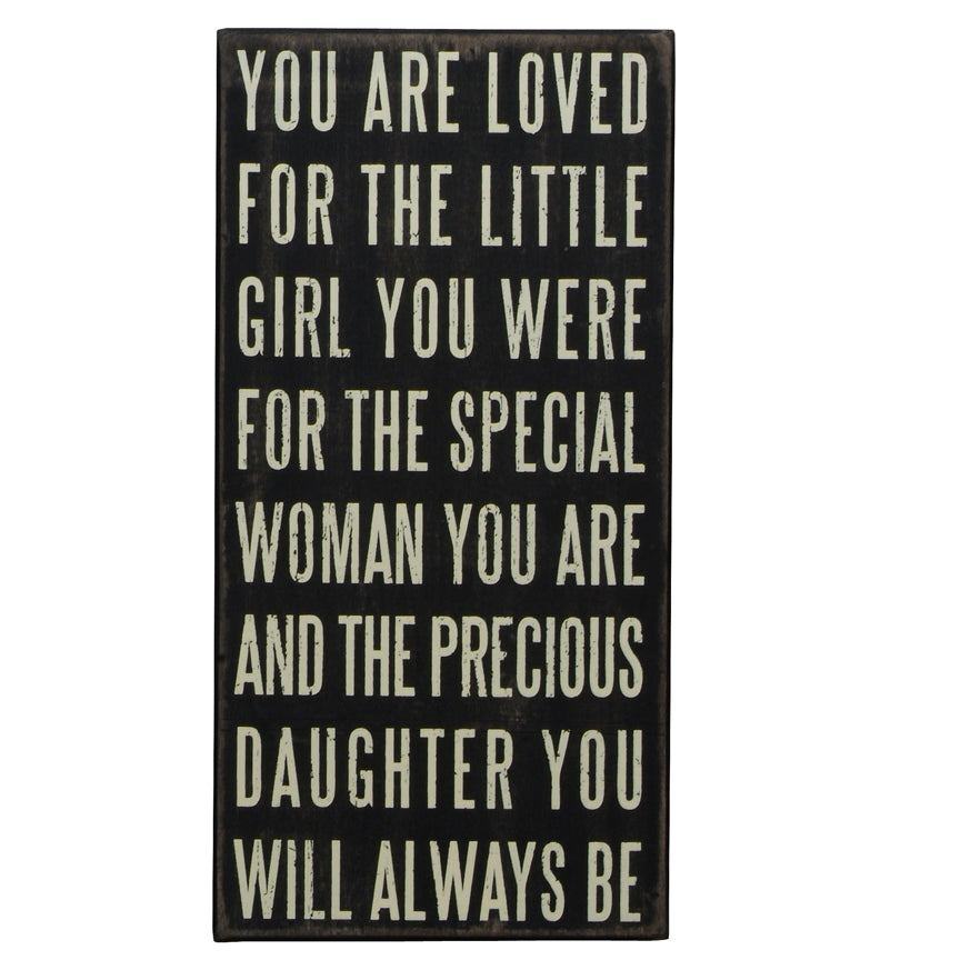 You Are Loved - Box Sign-Iron Accents