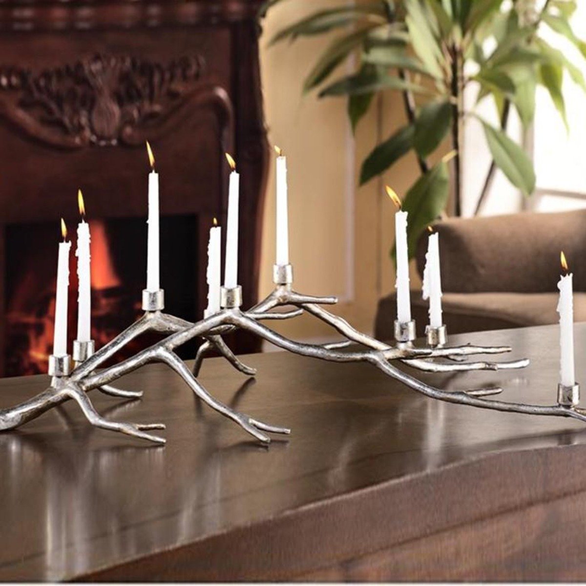 Branch Centerpiece Candelabra-Decor | Iron Accents