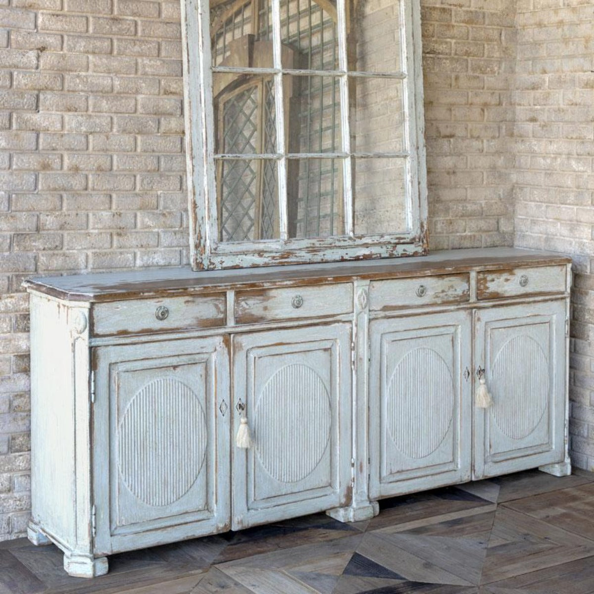 Buffet Cabinet-Iron Accents