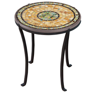 Malibu Mosaic Chaise Table-Iron Accents