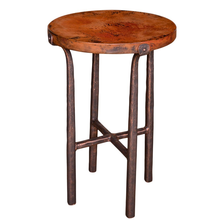 Cameron Accent Table / Base -18"-Iron Accents