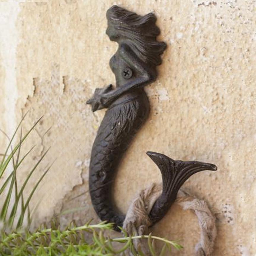 Cast Iron Mermaid Hook-Discontinued | Iron Accents