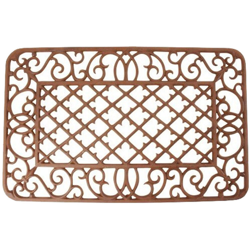 Traditional Cast Iron Door Mat Elegance Underfoot Grand Entrance Decor Iron Accents