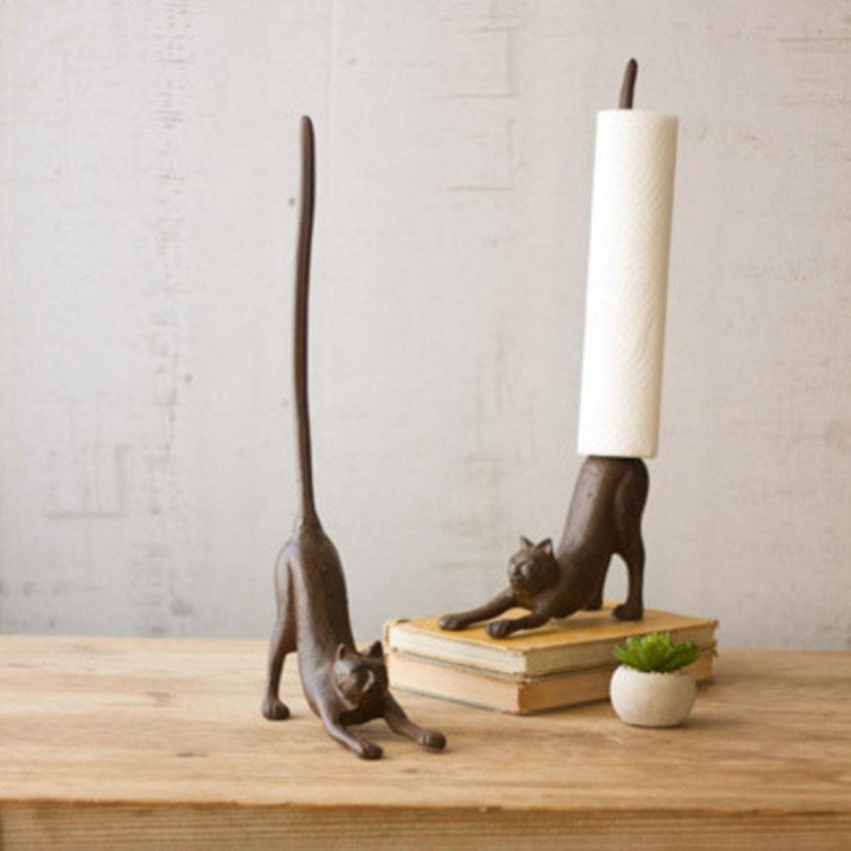 Cat Paper Towel Holder-Tableware | Iron Accents