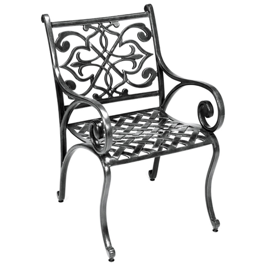 Catalina Arm Chair (Set-2)-Iron Accents
