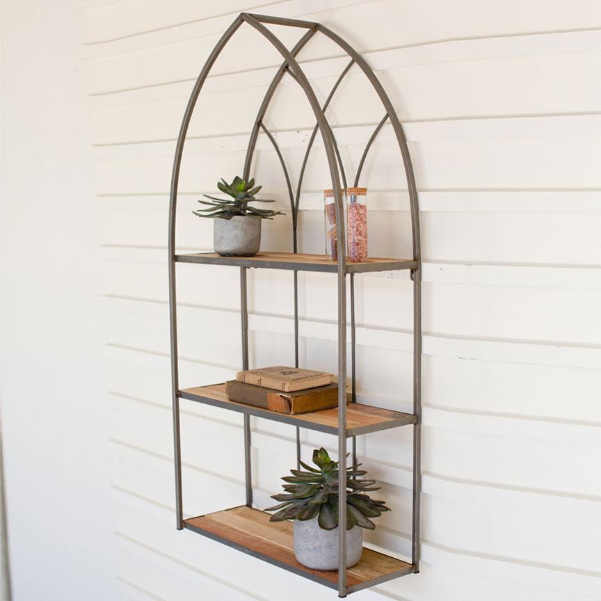 Cathedral Wall Shelf-Discontinued | Iron Accents