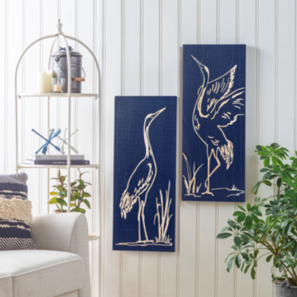 Shore Bird Wall Plaques