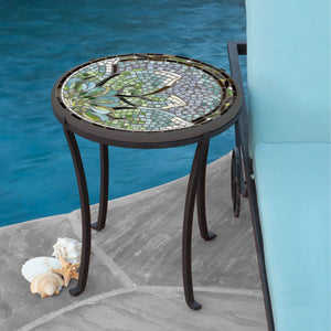 Lovina Mosaic Chaise Table-Iron Accents