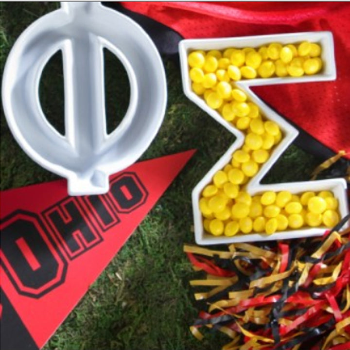 Ceramic Greek Letter XI Dish