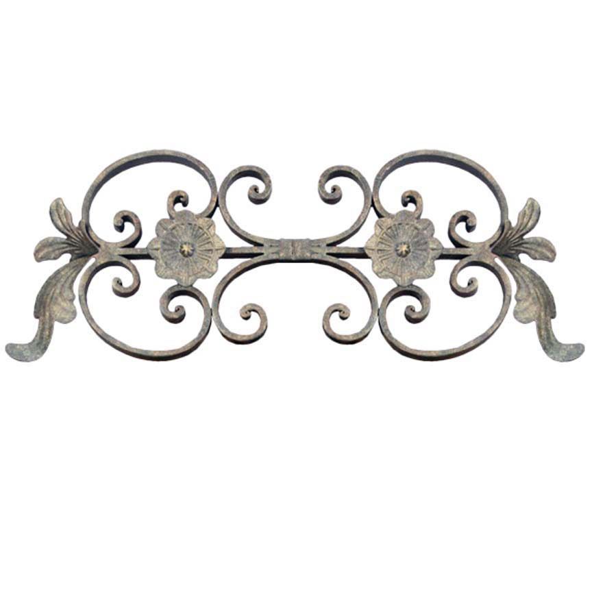 Charlotte Design Drapery Topper-Iron Accents