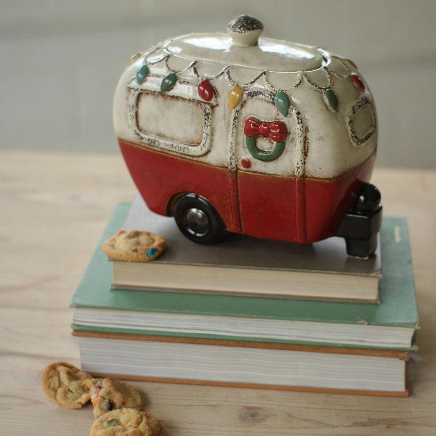 Christmas Camper Canister-Discontinued | Iron Accents