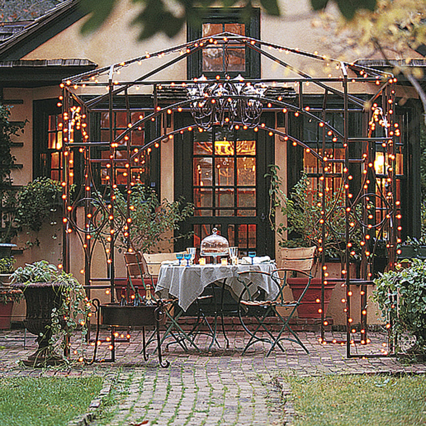 Hand Made Rustic Pavilion-Iron Accents